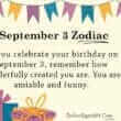 September 3 Zodiac