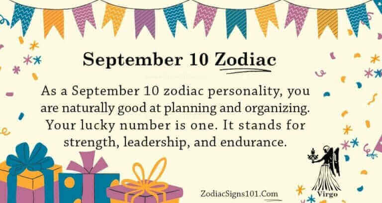 September 10 Zodiac