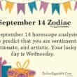 September 14 Zodiac
