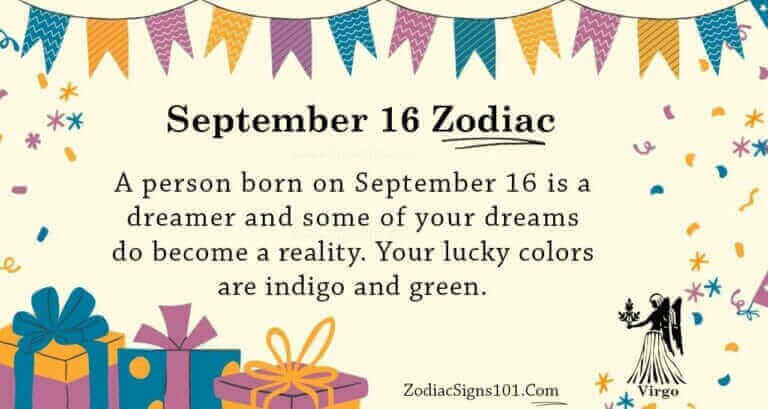 September 16 Zodiac