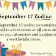 September 17 Zodiac