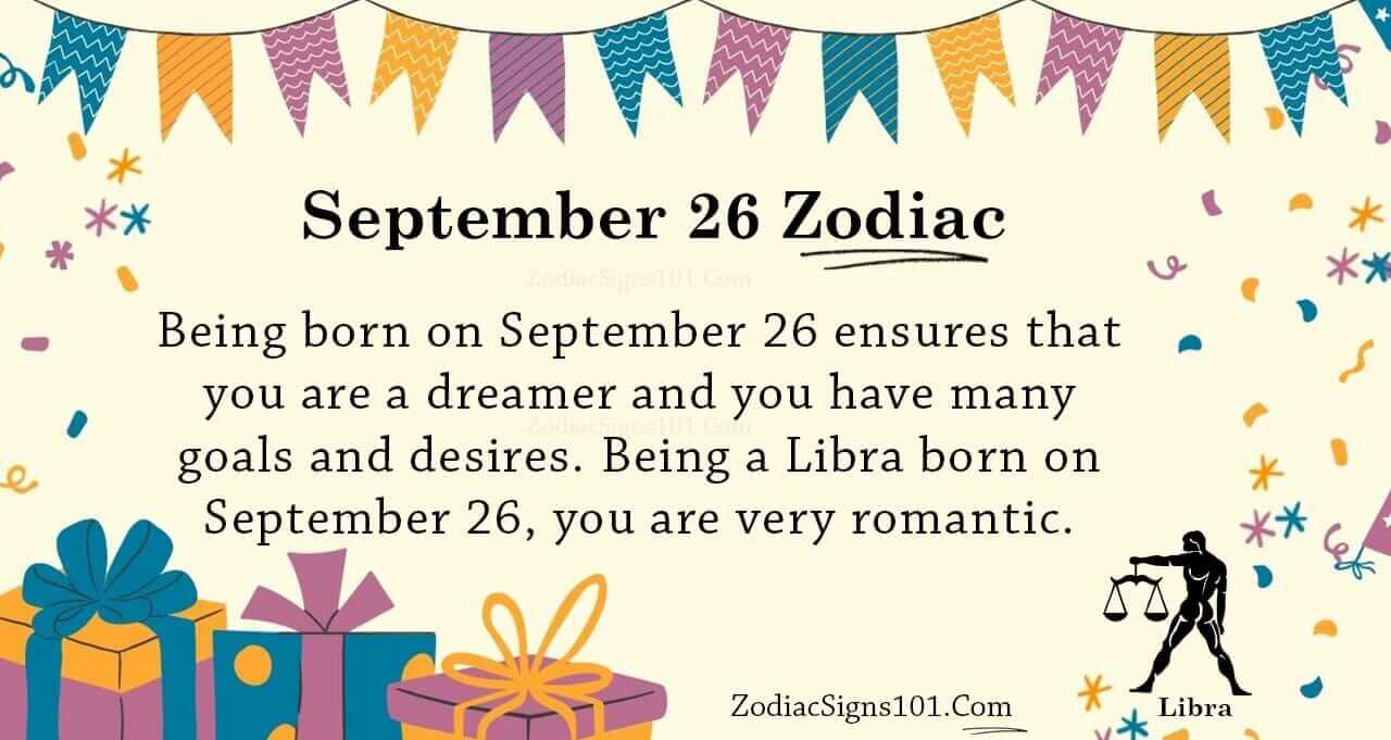 Zodiac 26 september Horoscope Today: