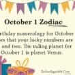 October 1 Zodiac