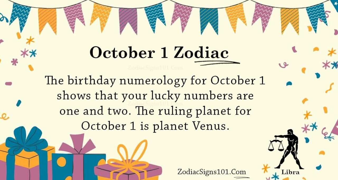 October 1 Zodiac