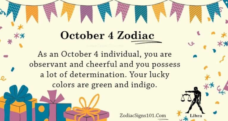 October 4 Zodiac