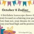 October 6 Zodiac