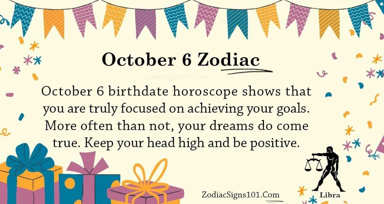 October 6 Zodiac