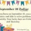 September 30 Zodiac