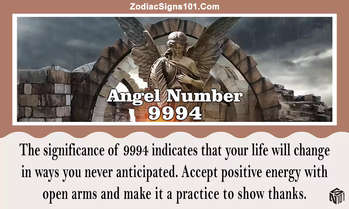 9994 Angel Number Spiritual Meaning And Significance - ZodiacSigns101