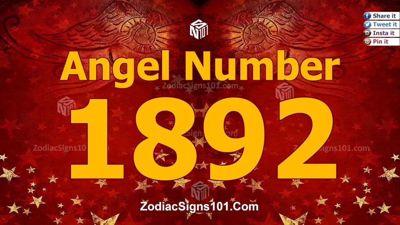 1892 Angel Number Spiritual Meaning And Significance