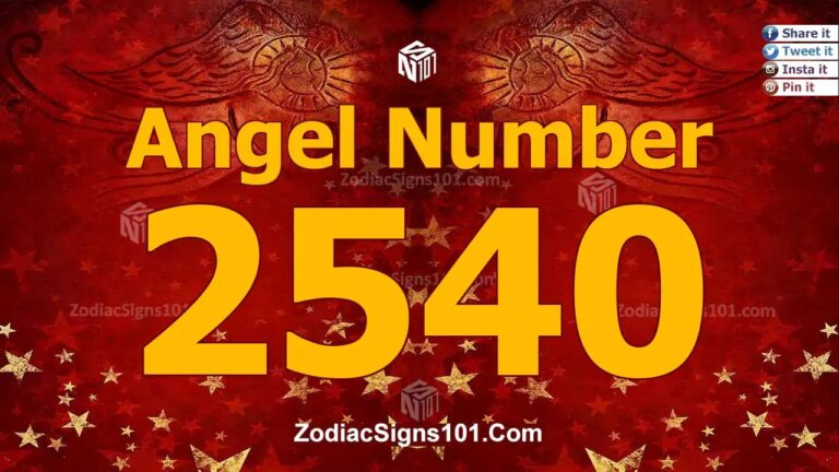2540 Angel Number Spiritual Meaning And Significance