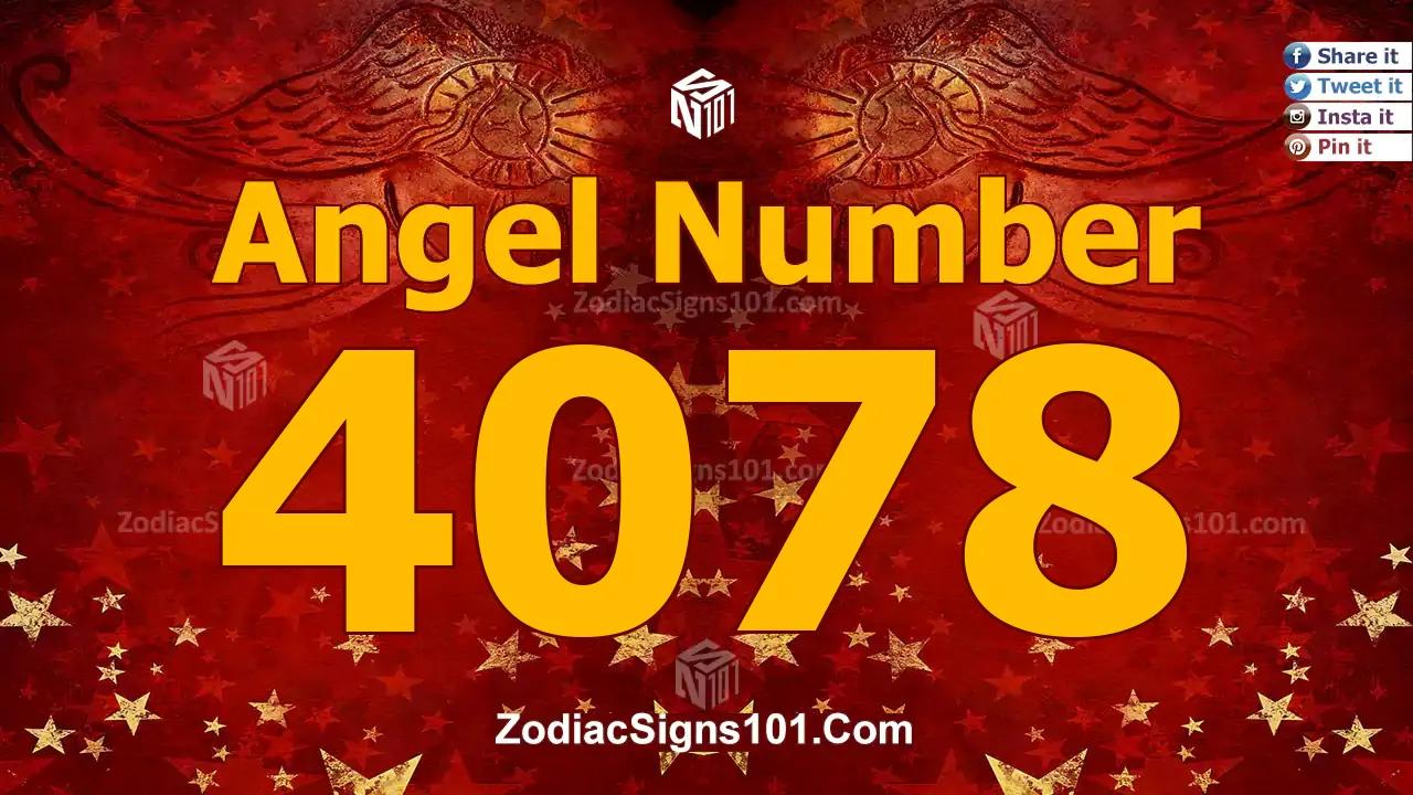 4078 Angel Number Spiritual Meaning And Significance