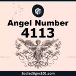 4113 Angel Number Spiritual Meaning And Significance