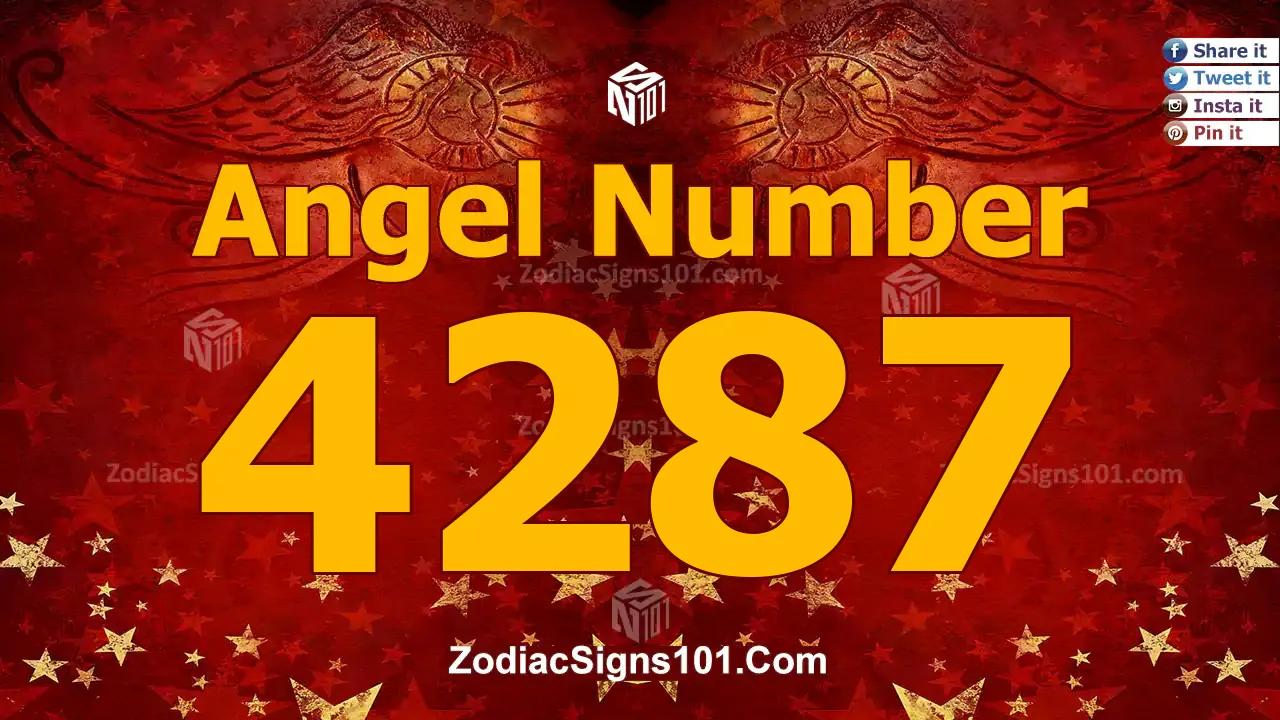 4287 Angel Number Spiritual Meaning And Significance