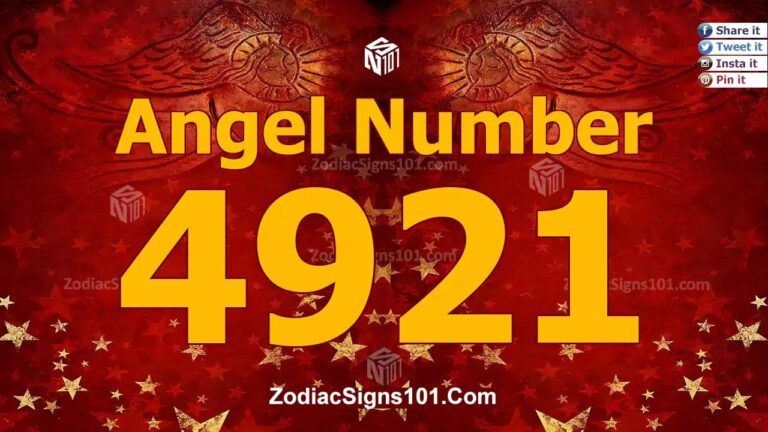 4921 Angel Number Spiritual Meaning And Significance