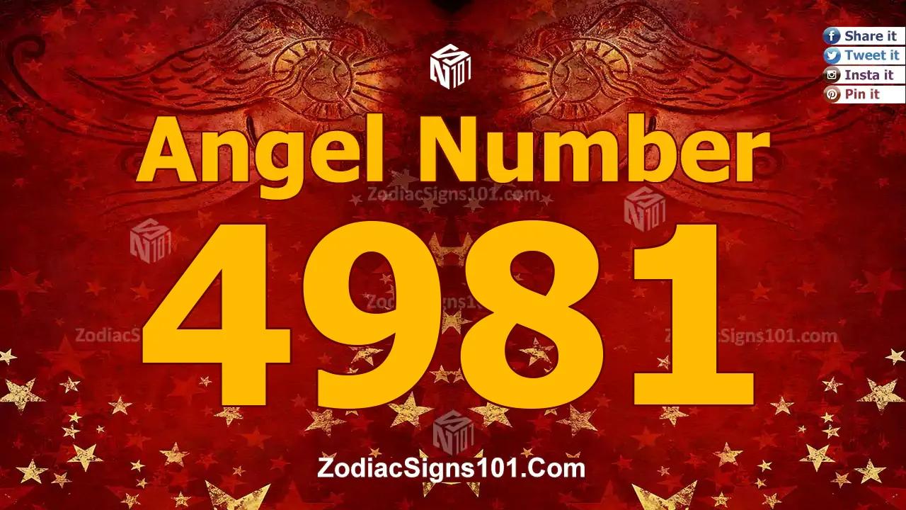 4981 Angel Number Spiritual Meaning And Significance