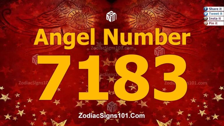 7183 Angel Number Spiritual Meaning And Significance