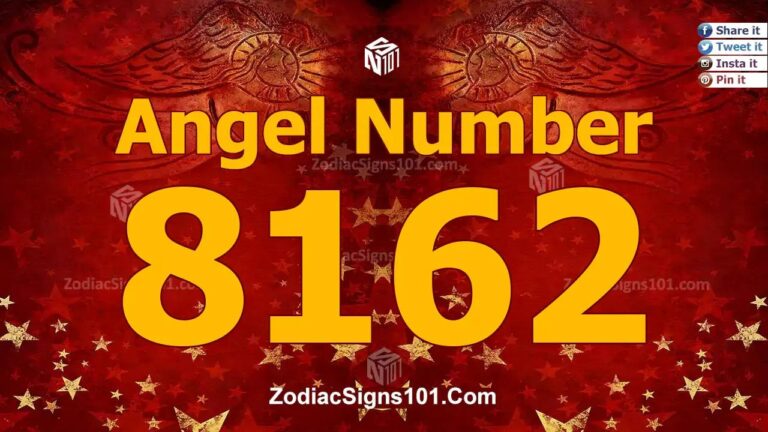 8162 Angel Number Spiritual Meaning And Significance