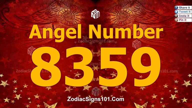 8359 Angel Number Spiritual Meaning And Significance