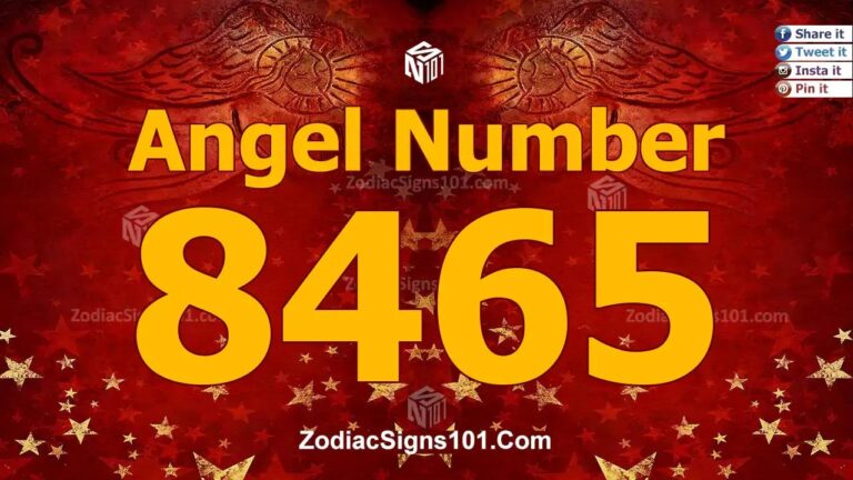 8465 Angel Number Spiritual Meaning And Significance