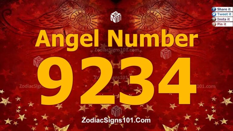 9234 Angel Number Spiritual Meaning And Significance