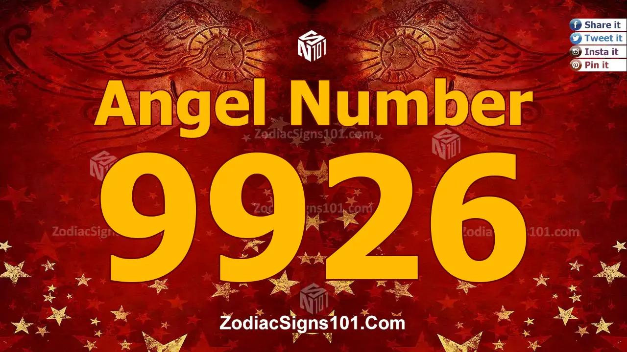 9926 Angel Number Spiritual Meaning And Significance